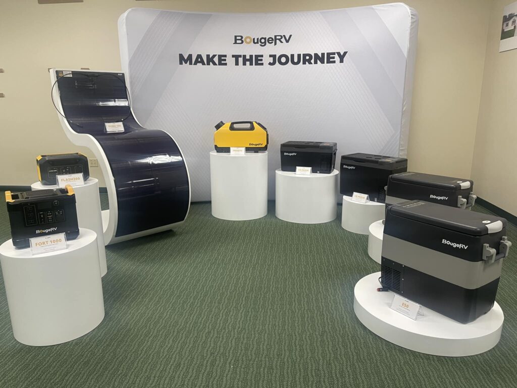 BougeRV exhibit in the Exhibitors Hall