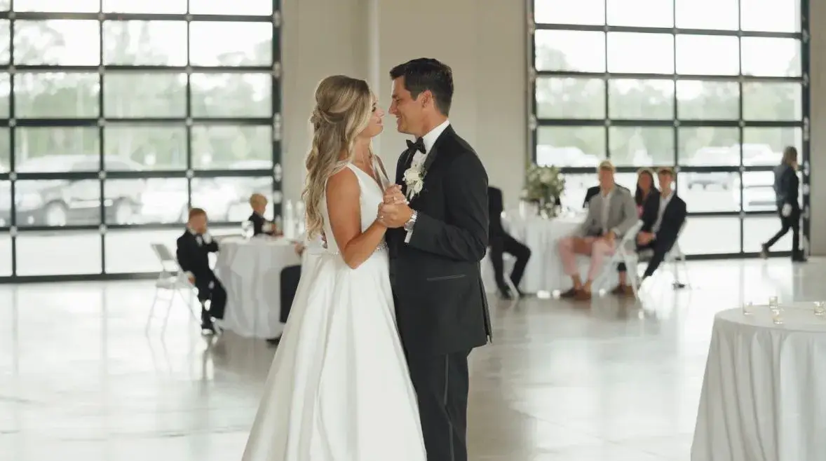 Orthwein Pavilion set for a wedding reception
