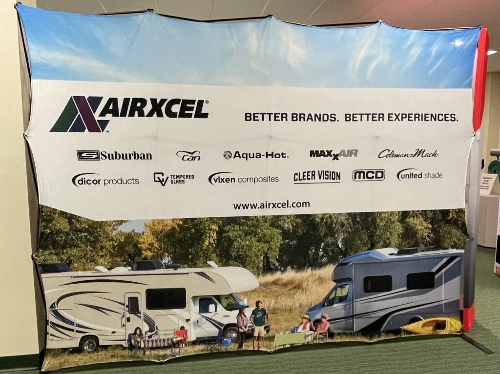 Airxcel exhibit in the Exhibitors Hall